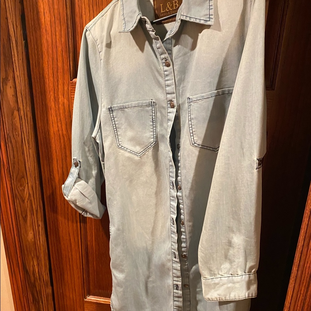 JEAN DRESS - Picture 3 of 4